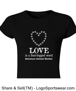 Ladies LOVE T-Shirt Design Zoom