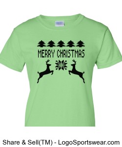Ladies Christmas T-Shirt Design Zoom